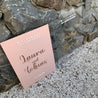 Acryl-Schild mit Namen Braut und Bräutigam Willkommensschild rosa und transparent