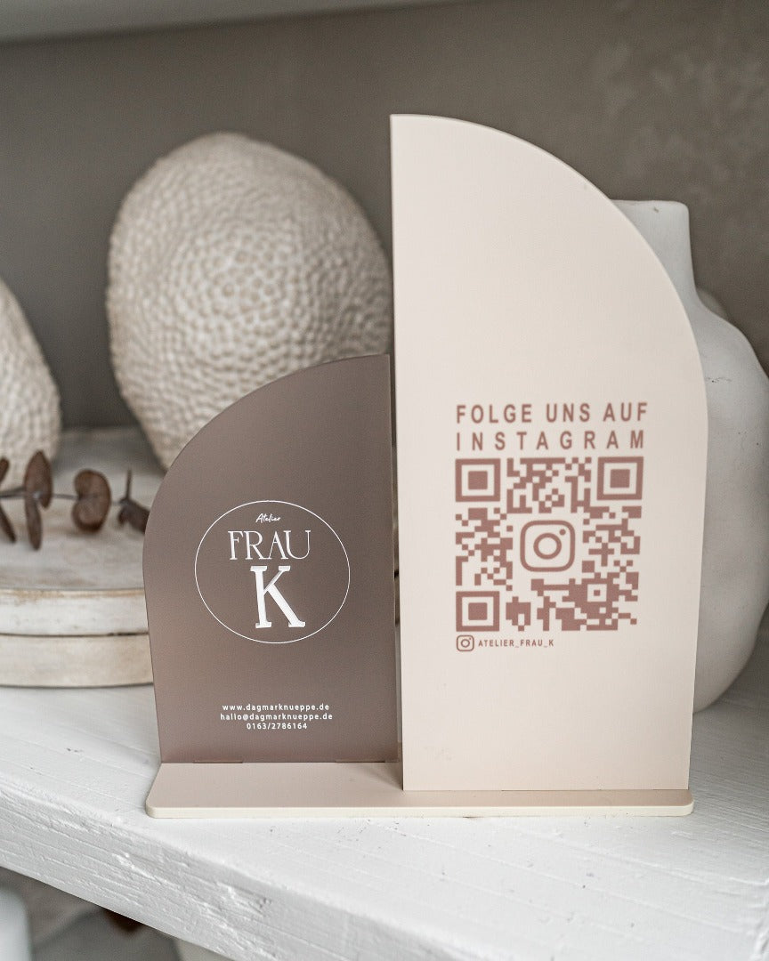 QR-Code Aufsteller / ConnectMe