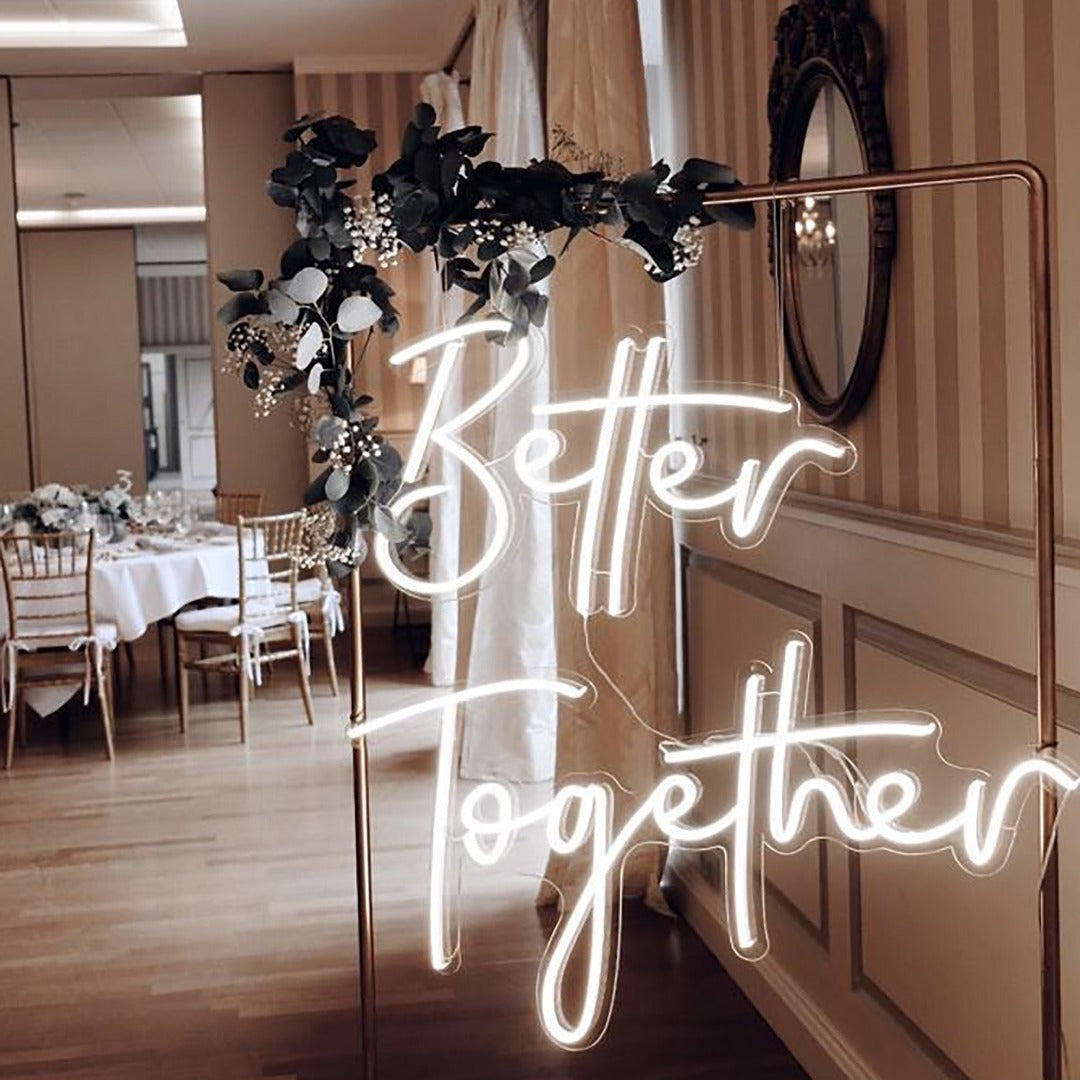 Better Together Schild mieten für dein Event – LieblingsPrint