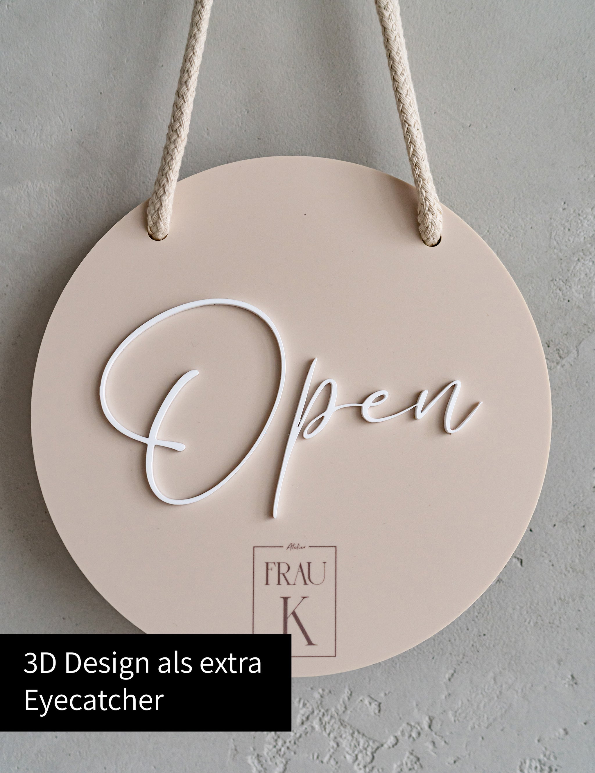 Open-Closed Schild in 3D für deine Ladentür kaufen – LieblingsPrint